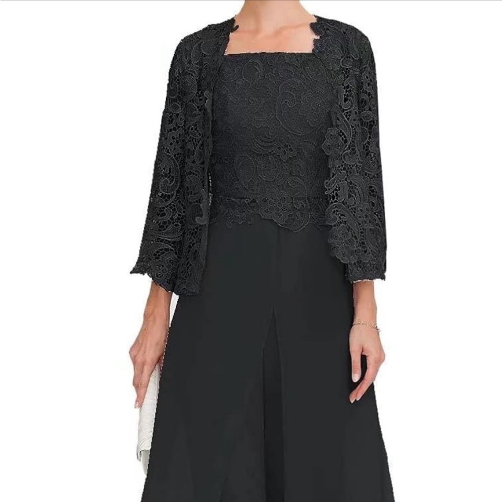 Chiffon Mother of The Bride 3 Pieces - Pants Suits with Jacket